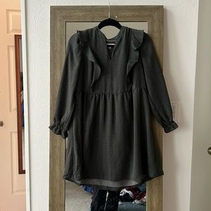 LOFT small petite dress in olive green